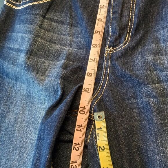 Rocking Denim Womens 16 Distressed Embroidered & Fancy Buttoned Pockets - Picture 8 of 11